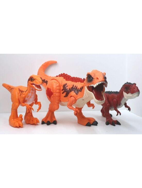 Other - Set of 3 Realistic Dinosaur Action Figures - T-Rex and Velociraptor Toys